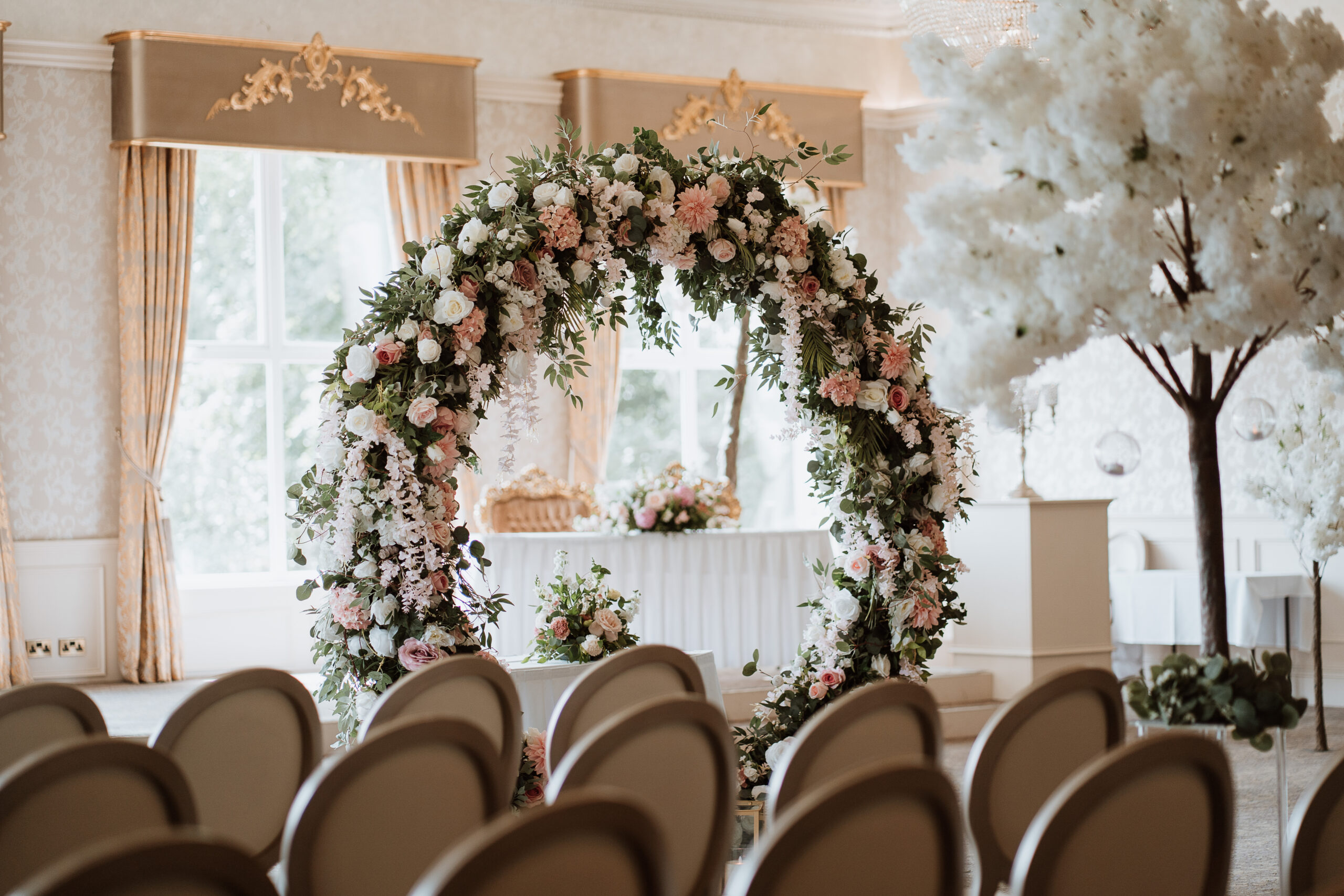 Ceremony room at Corick House